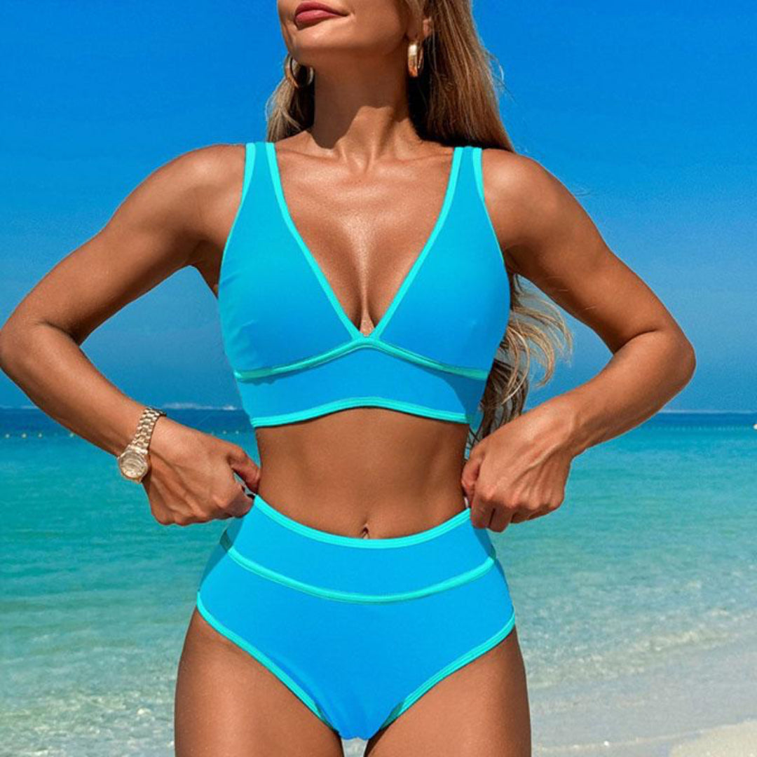 Rebeca | Bikini De Cintura Alta Elegante