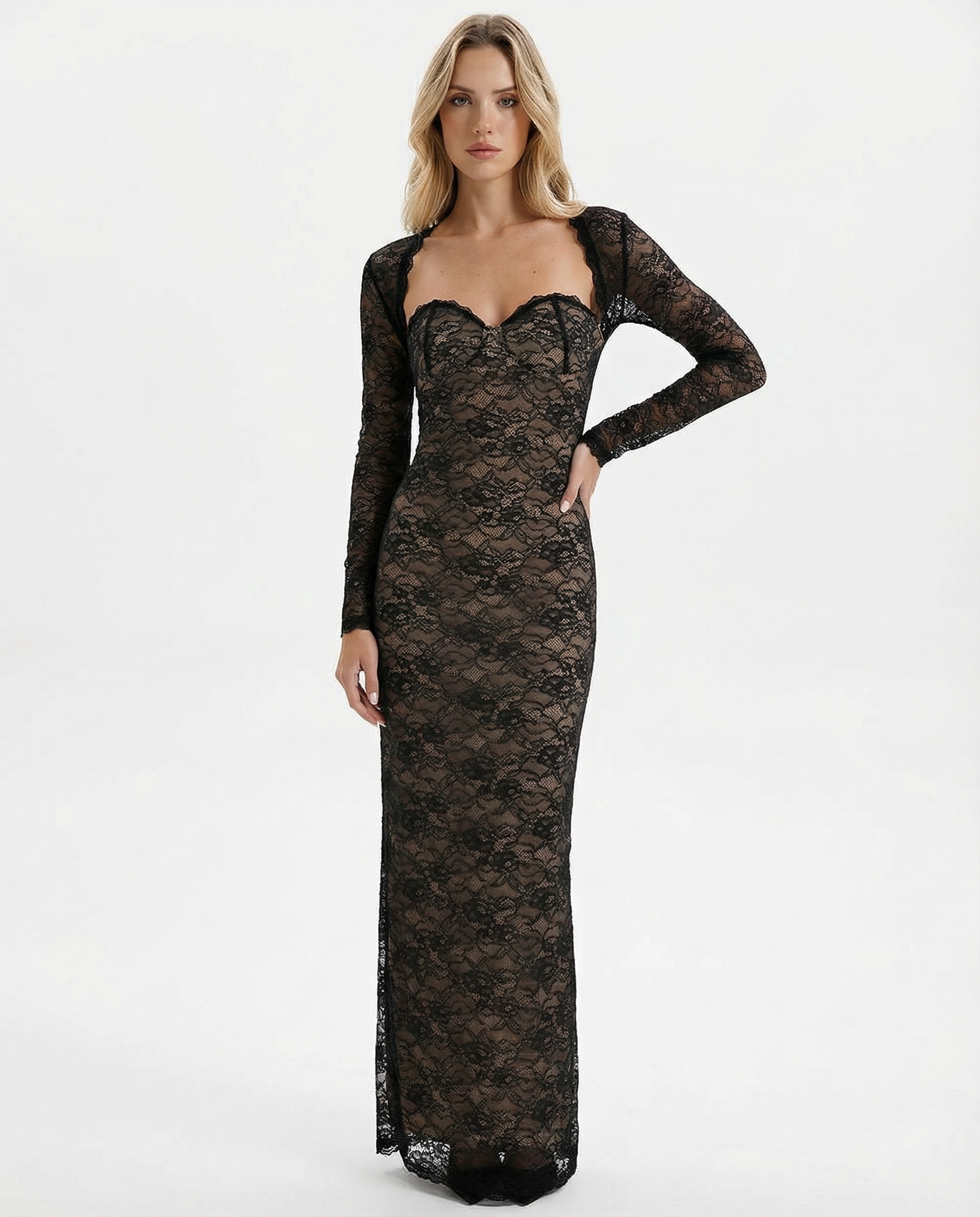 Bianca | Vestido Maxi Encaje Eterno