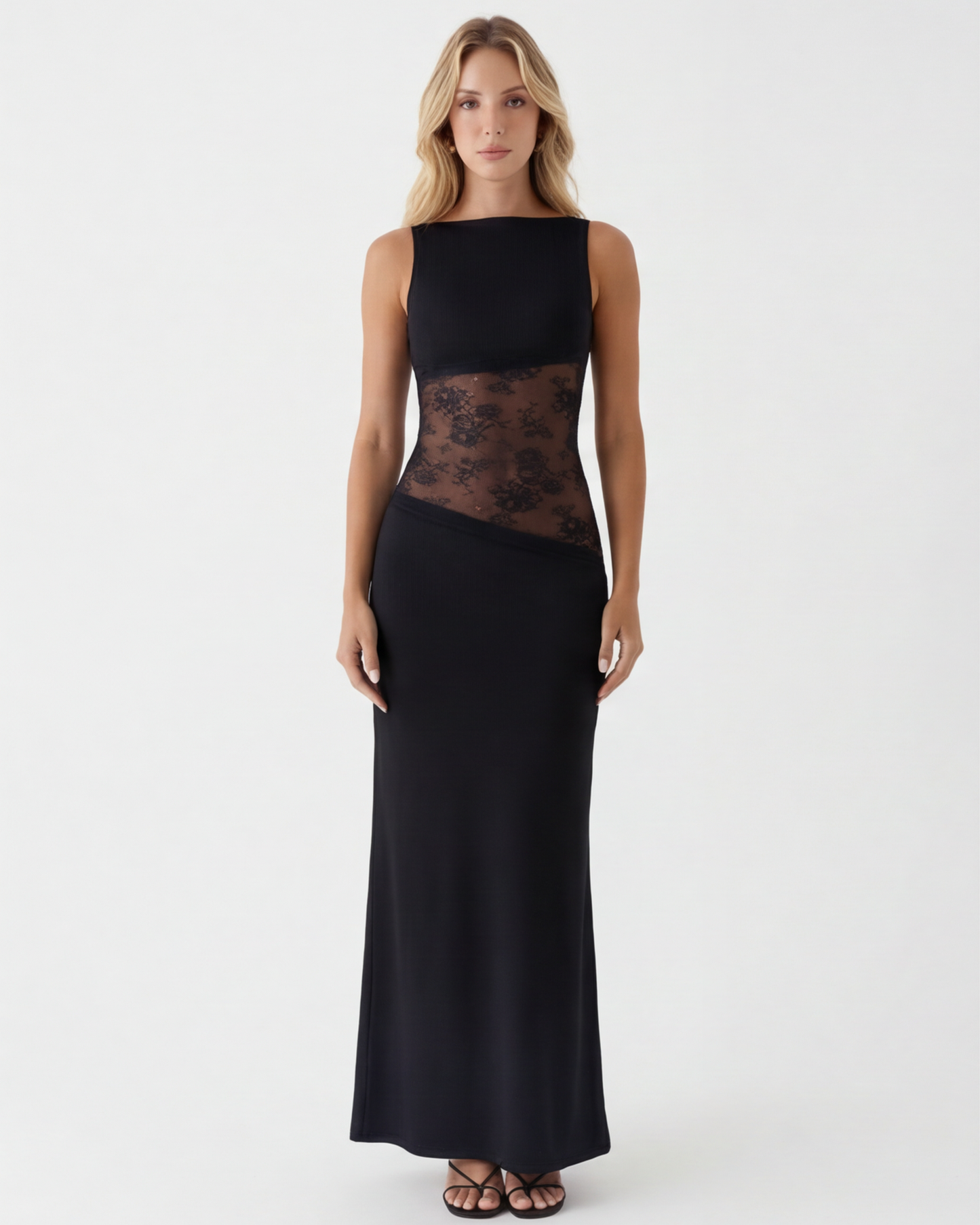 Claudia | Vestido Maxi Encaje Elegante