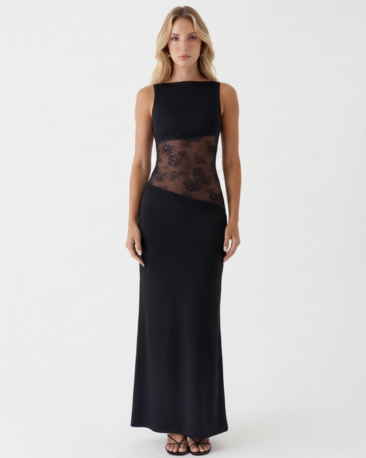 Claudia | Vestido Maxi Encaje Elegante