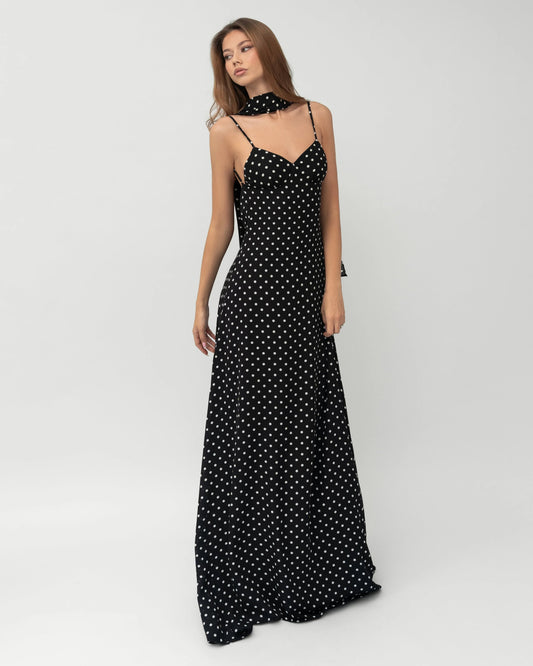 Vestido Maxi Musa de Lunares