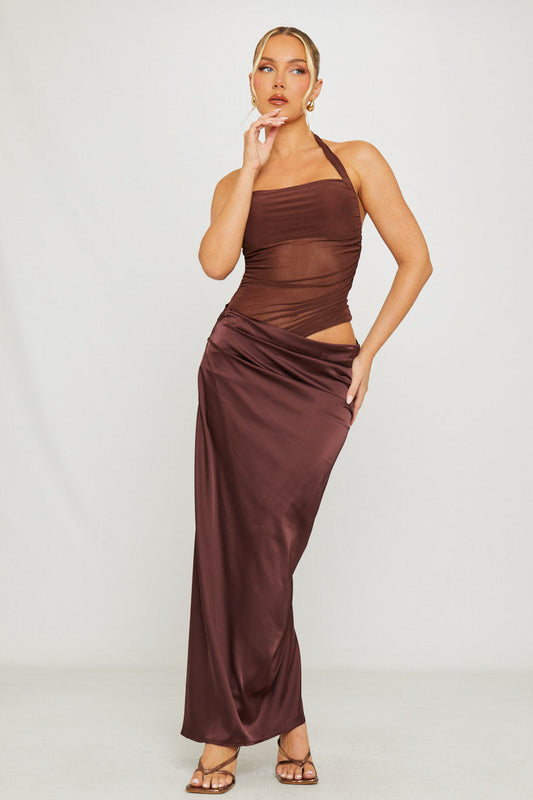 Vestido Esencia Moca