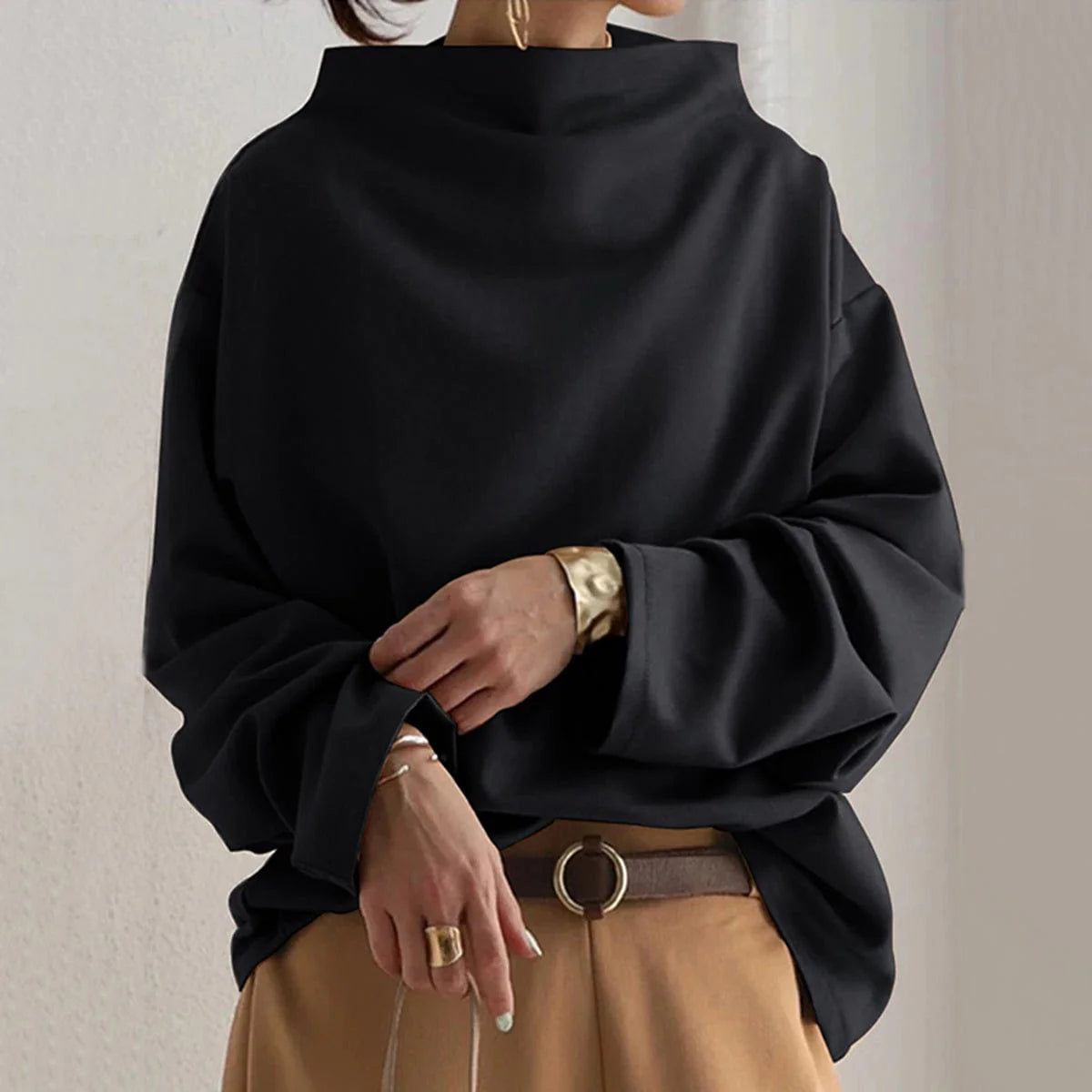 Elly | Top informal de cuello alto