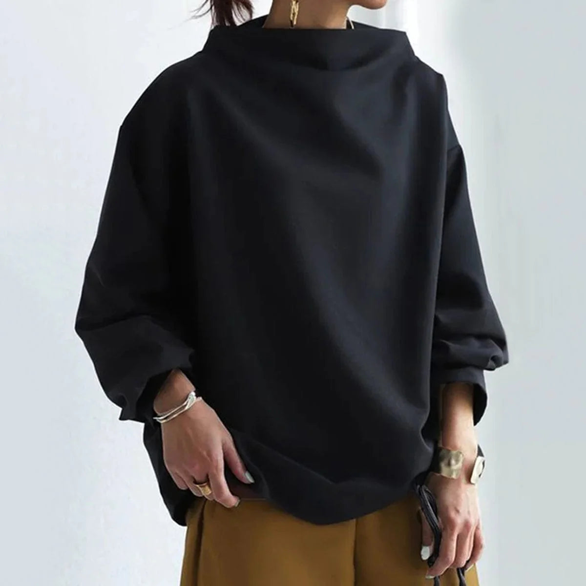 Elly | Top informal de cuello alto