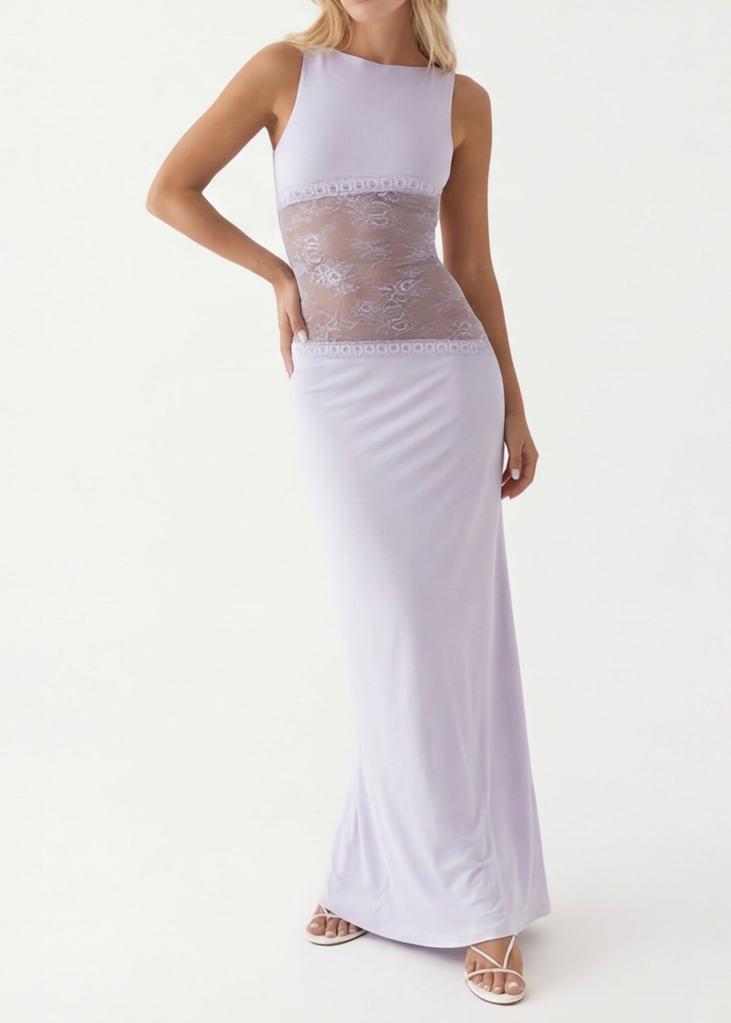 Claudia | Vestido Maxi Encaje Elegante