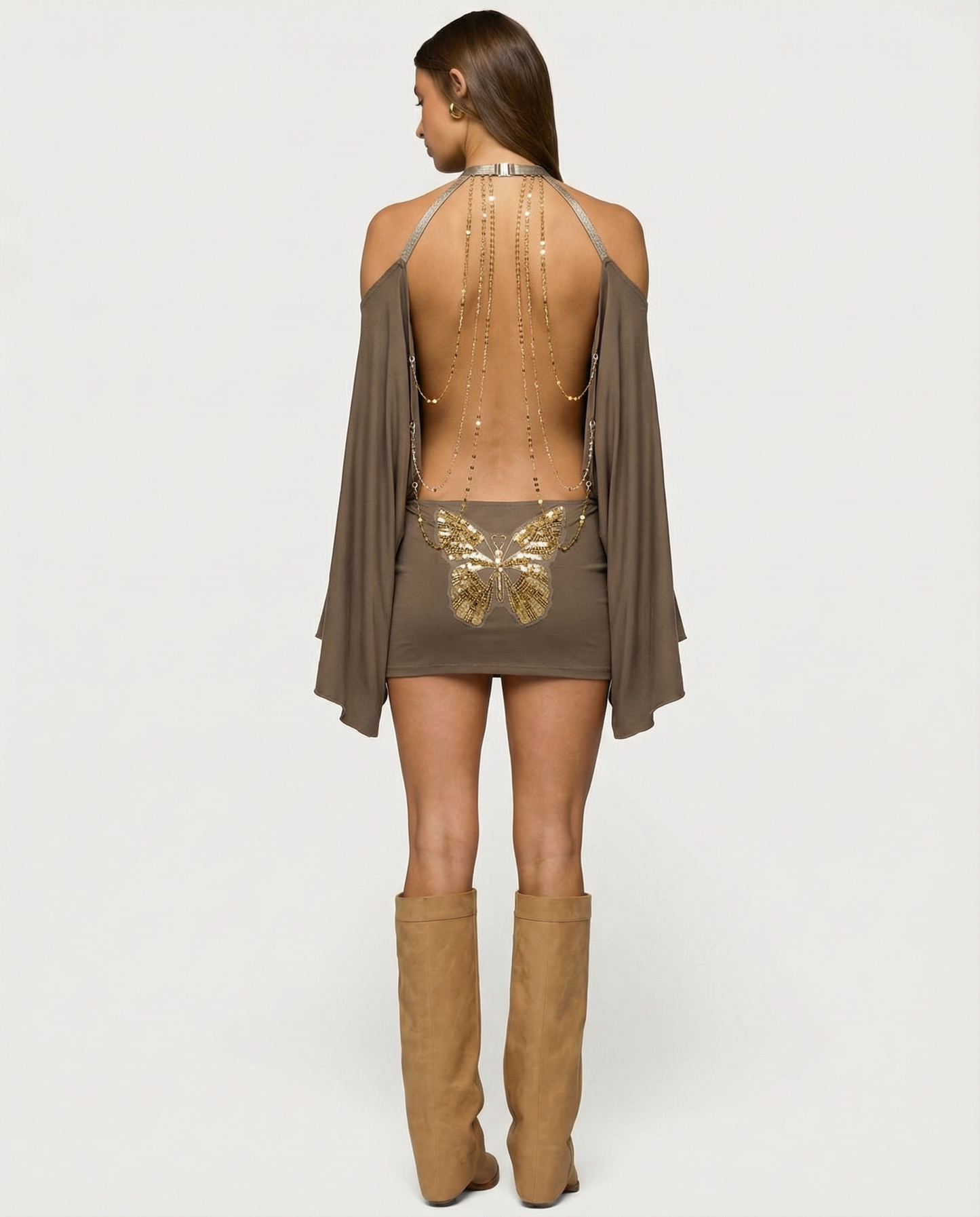 Vestido Mariposa Dorada