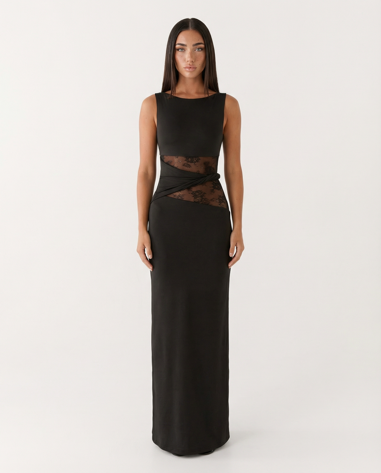Vestido Maxi Ilusión de Encaje