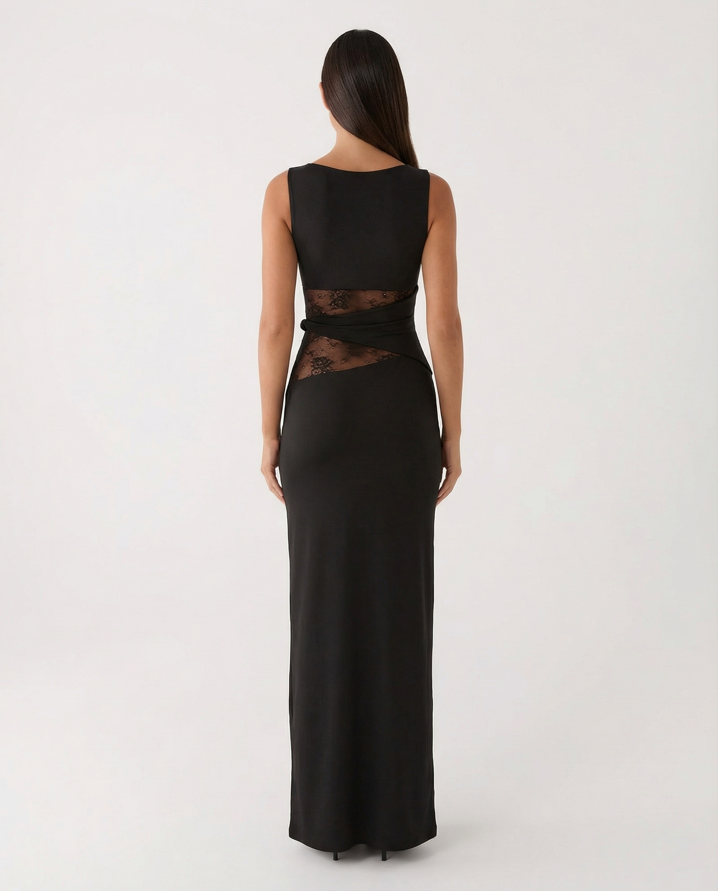 Vestido Maxi Ilusión de Encaje
