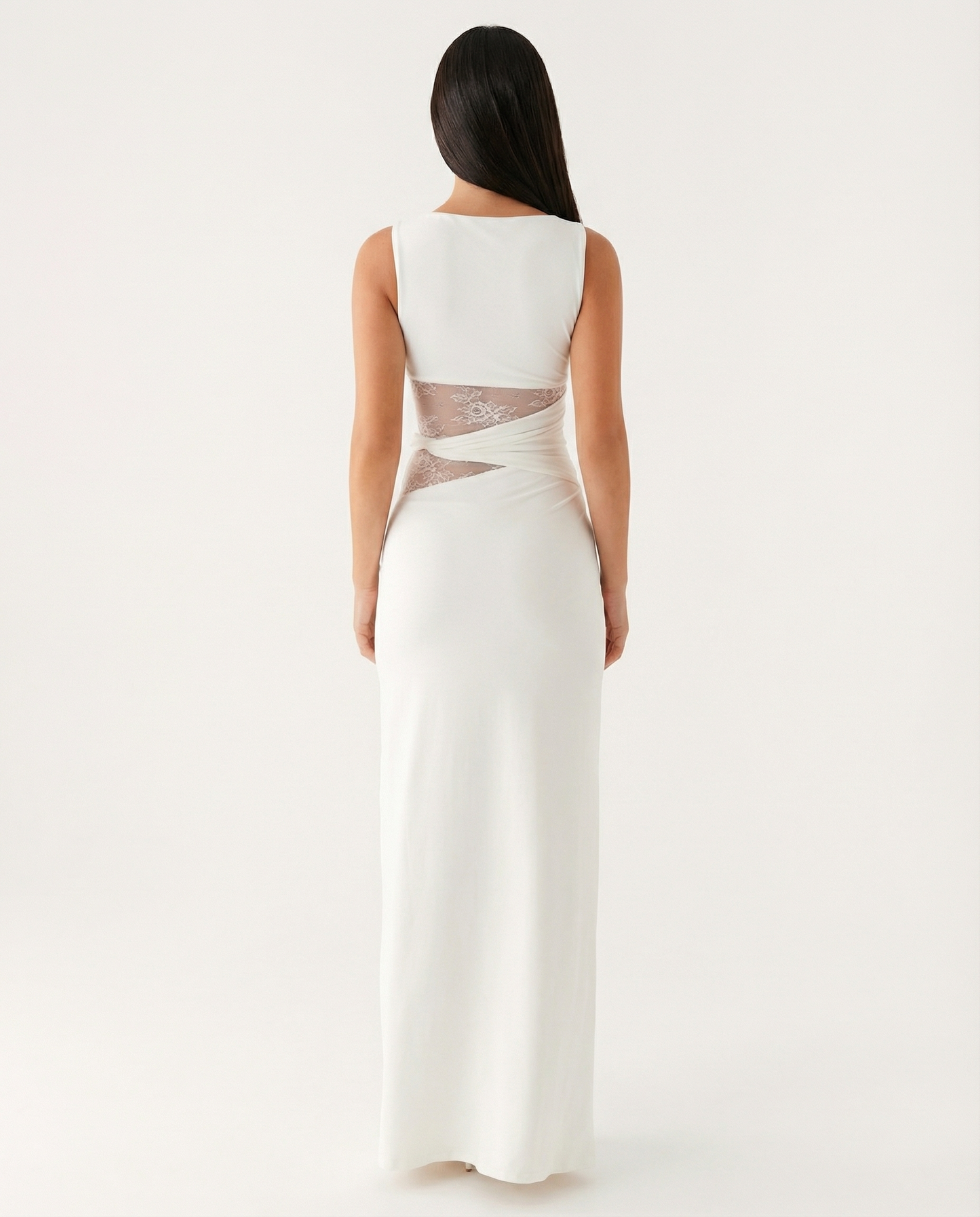 Vestido Maxi Ilusión de Encaje