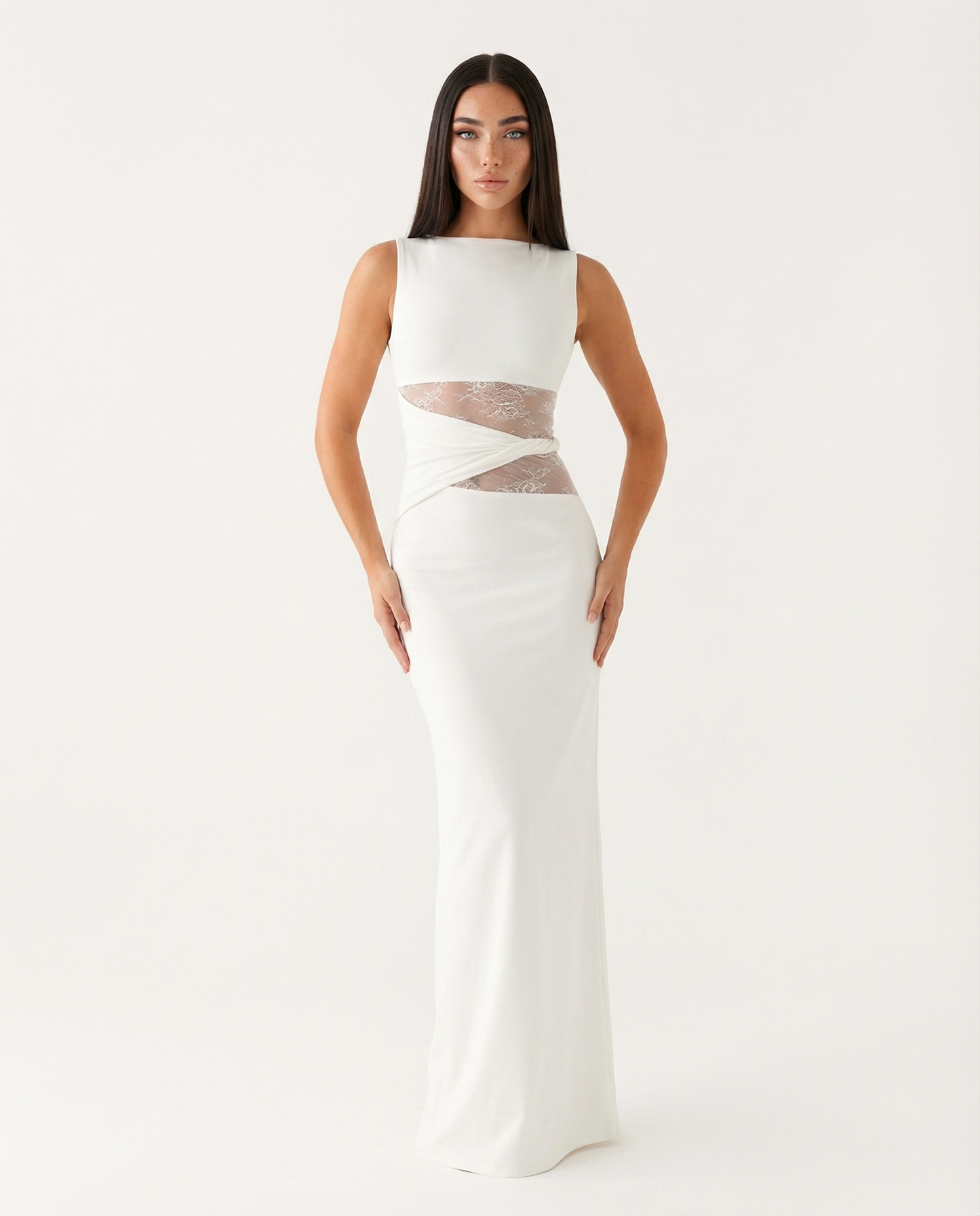 Vestido Maxi Ilusión de Encaje