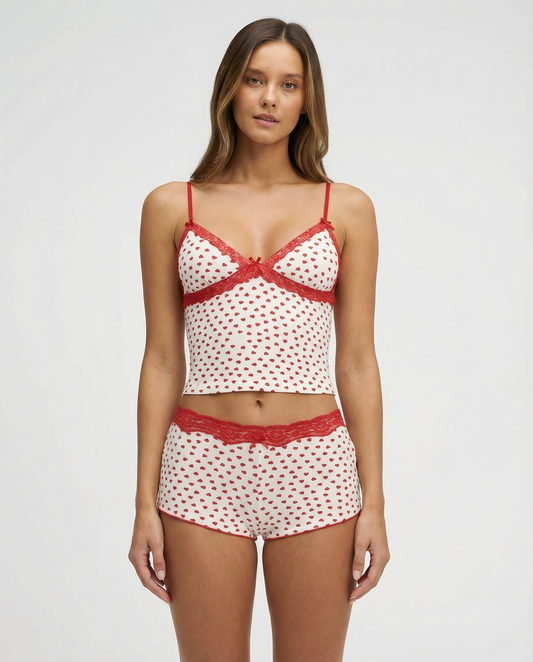 Conjunto Corazón de Cereza
