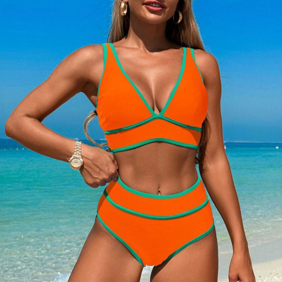 Rebeca | Bikini De Cintura Alta Elegante